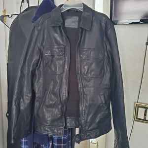Allsaints lamb leather jacket